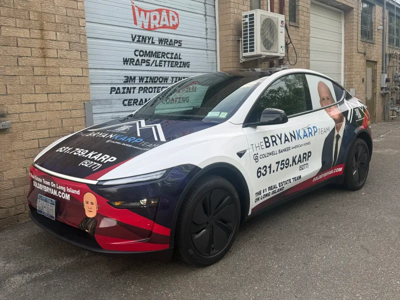 Bryan Karp vehicle wrap